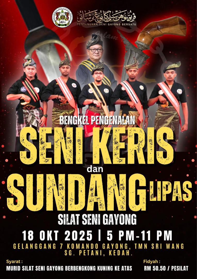 PSGB Malaysia – Bengkel Pengenalan SENI KERIS dan SUNDANG LIPAS
